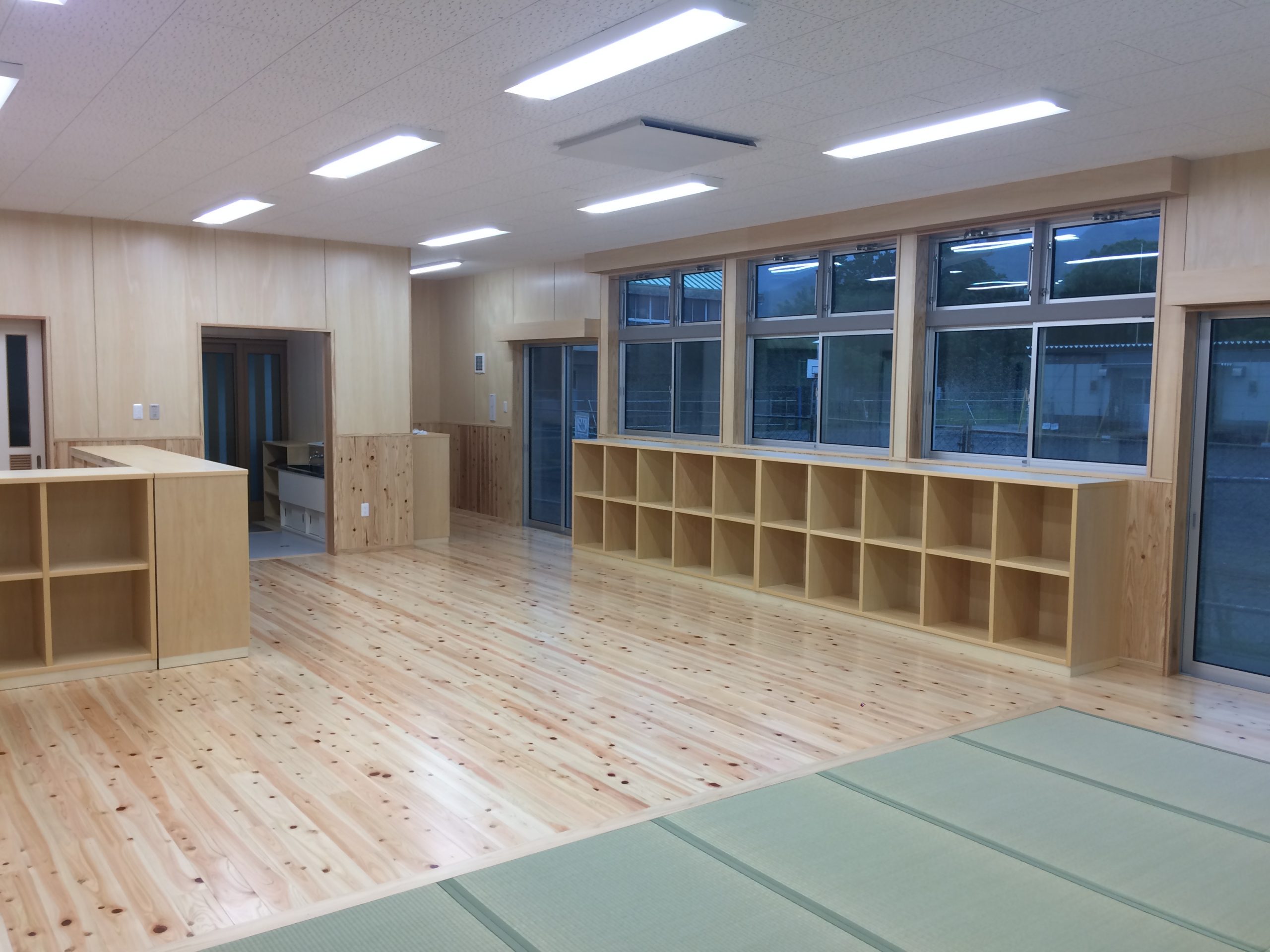 益城町、飯野小学校学童新築工事