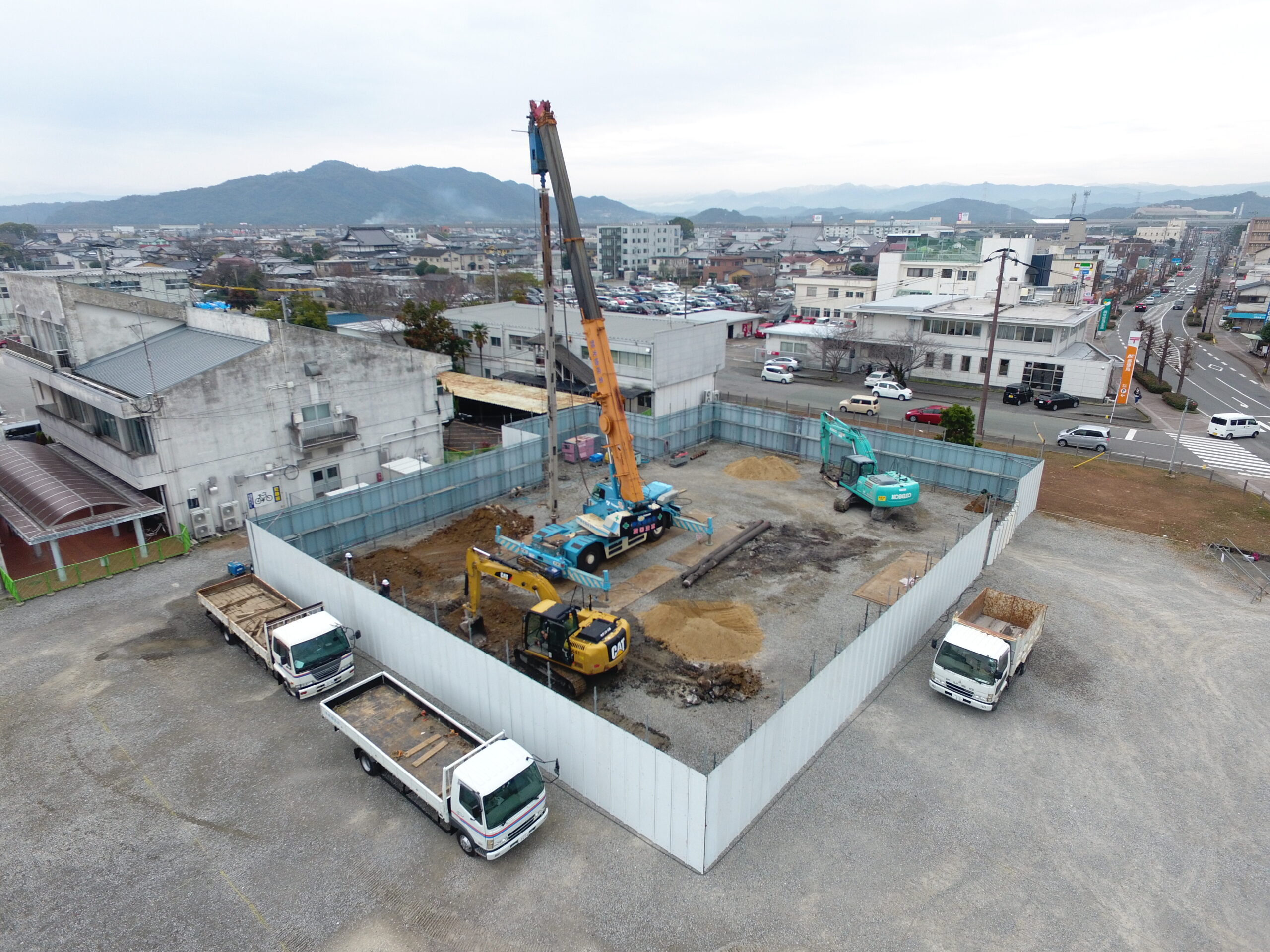 宇土市庁舎既存杭撤去工事